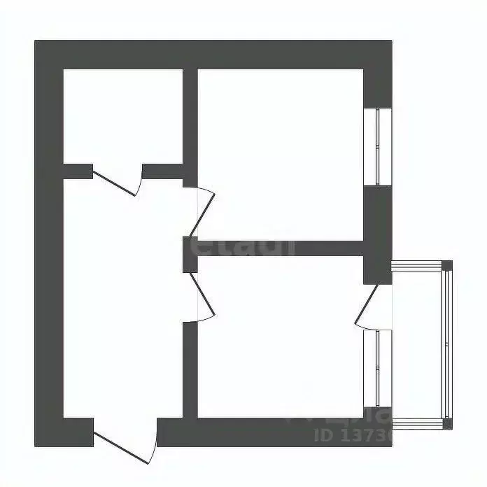 1-к кв. Амурская область, Благовещенск Игнатьевское ш., 10/6 (42.0 м) - Фото 1