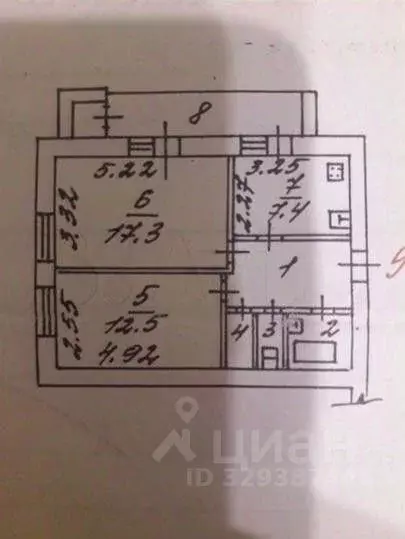 2-к кв. Белгородская область, Белгород ул. 5 Августа, 36к2 (52.9 м) - Фото 2