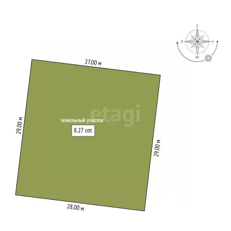 Участок в Тюменская область, Тюмень  (8.27 сот.) - Фото 1