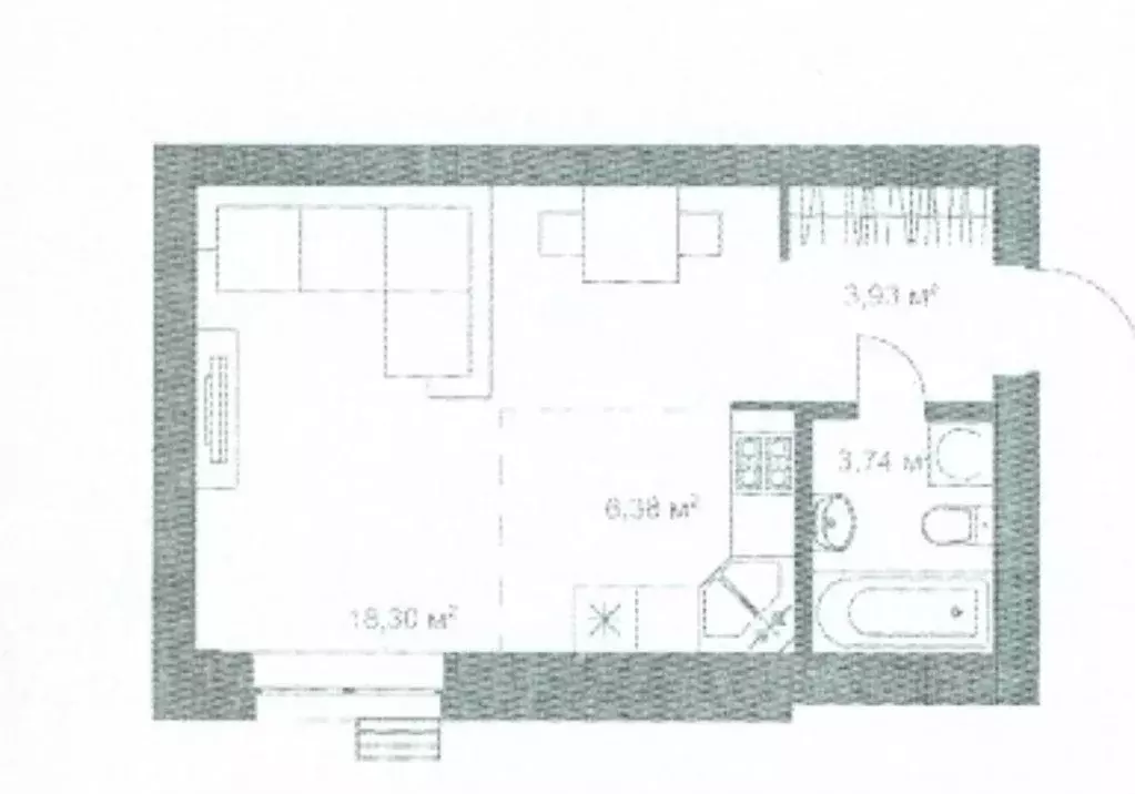 Студия Татарстан, Казань Даурская ул., 46А (32.0 м) - Фото 0