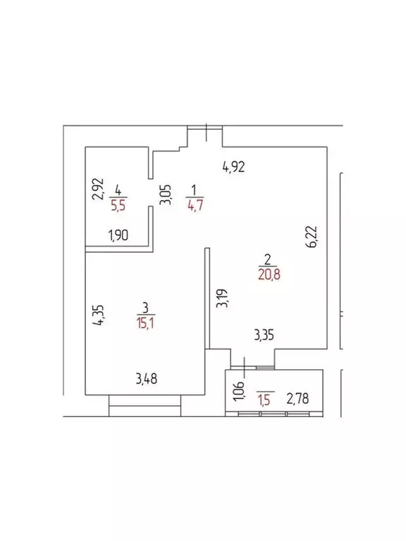 1-комнатная квартира: Оренбург, улица Неплюева, 2 (48 м) - Фото 0