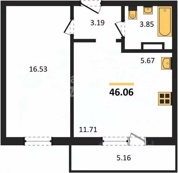 2-к кв. Челябинская область, Челябинский городской округ, пос. ... - Фото 2