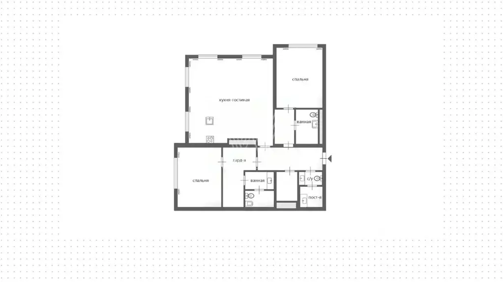 3-к кв. Москва 1-я Тверская-Ямская ул., 2С1 (160.8 м) - Фото 1