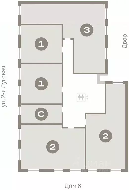 2-к кв. Тюменская область, Тюмень Мысовская ул., 26к2 (75.44 м) - Фото 1