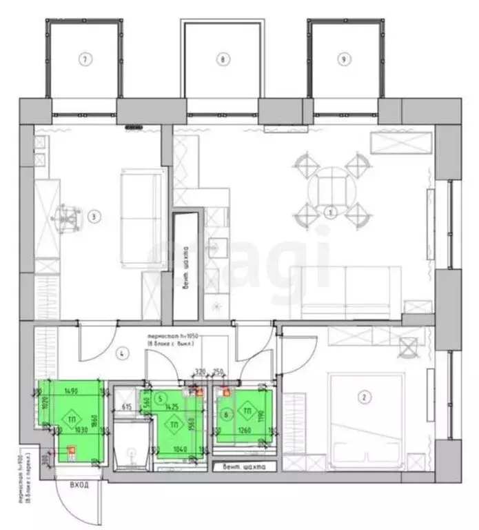 2-комнатная квартира: Казань, улица Шаляпина, 32 (66 м) - Фото 1