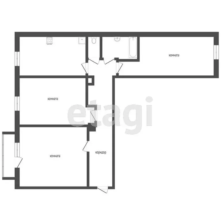 3-комнатная квартира: Миасс, проспект Автозаводцев, 39 (77.6 м) - Фото 1