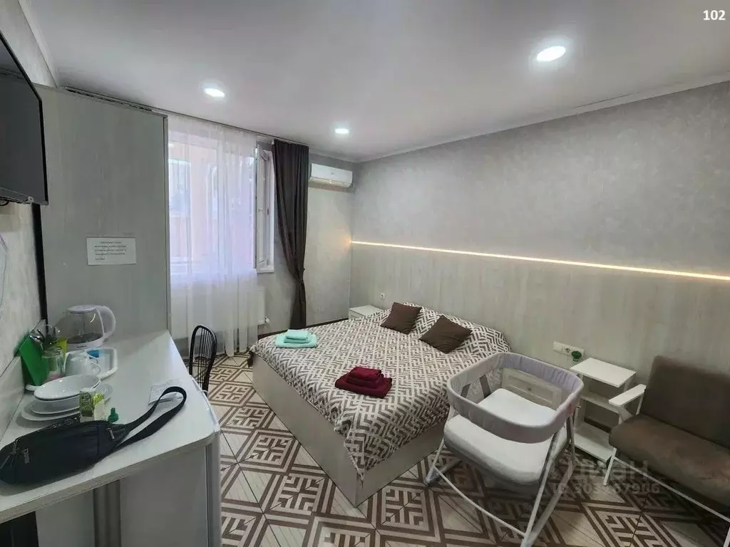 Комната Крым, Феодосия ул. Федько, 66А (17.0 м) - Фото 1