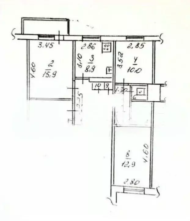 3-к кв. Липецкая область, Липецк ул. Смургиса, 7 (63.1 м) - Фото 2