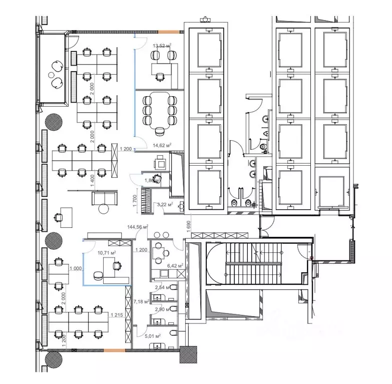 Офис в Москва Шмитовский проезд, 37с2 (220 м) - Фото 2