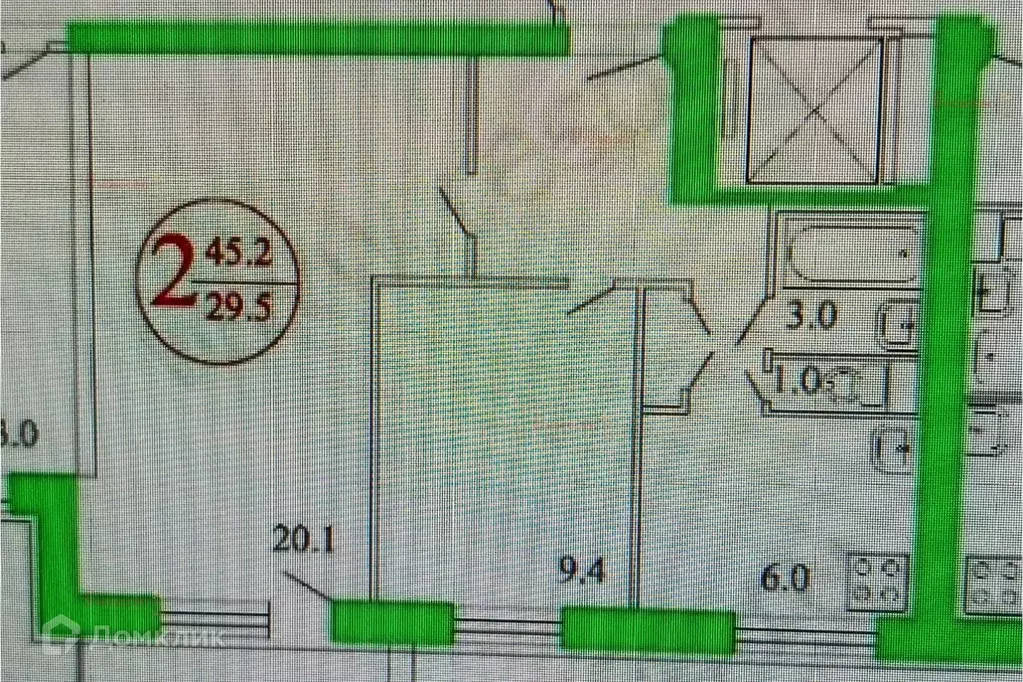 Продаётся 2-к квартира, 43 м - Фото 1