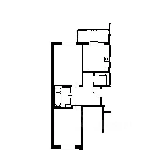 2-к кв. Санкт-Петербург ул. Адмирала Трибуца, 5 (53.4 м) - Фото 2
