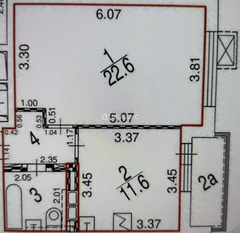 1-к кв. Москва Осташковская ул., 9К2 (41.5 м) - Фото 2