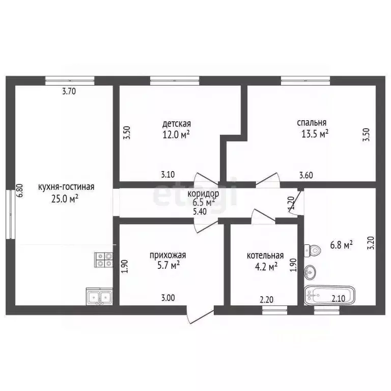 Дом в Тюменская область, Исетский муниципальный округ, с. Бархатово  ... - Фото 2