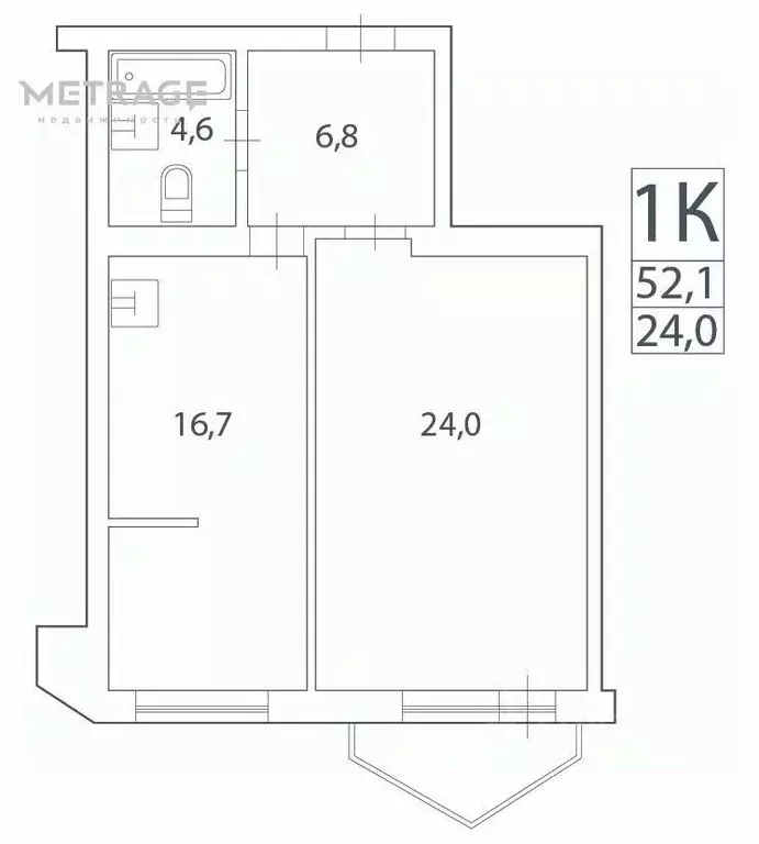 1-к кв. Новосибирская область, Новосибирск пер. 1-й ... - Фото 1