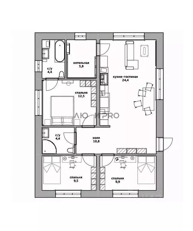 Коттедж в Алтайский край, Первомайский район, с. Фирсово ул. Ивана ... - Фото 2