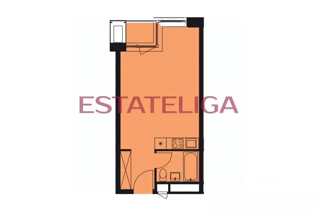 Студия Москва Ходынский бул., 20А (30.0 м) - Фото 1