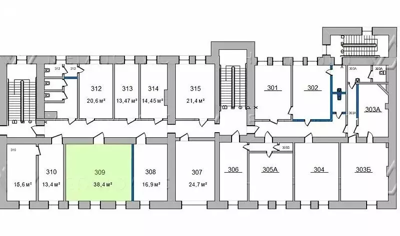 Офис (38 м) - Фото 1