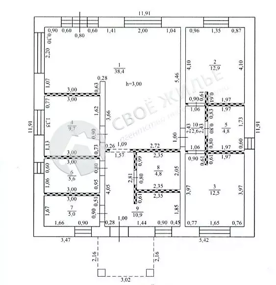 Дом в Пермский край, Пермский муниципальный округ, с. Култаево ул. ... - Фото 2
