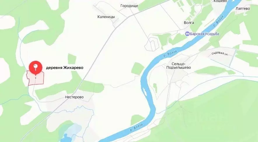 Участок в Тверская область, Старицкий муниципальный округ, д. Жихарево ... - Фото 1