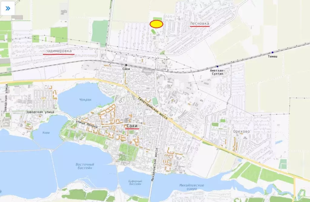 Участок в Крым, Сакский район, с. Лесновка  (5.6 сот.) - Фото 1