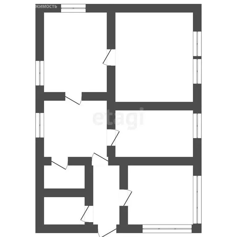 Дом в посёлок им. Дзержинского, Школьная улица (54 м) - Фото 1