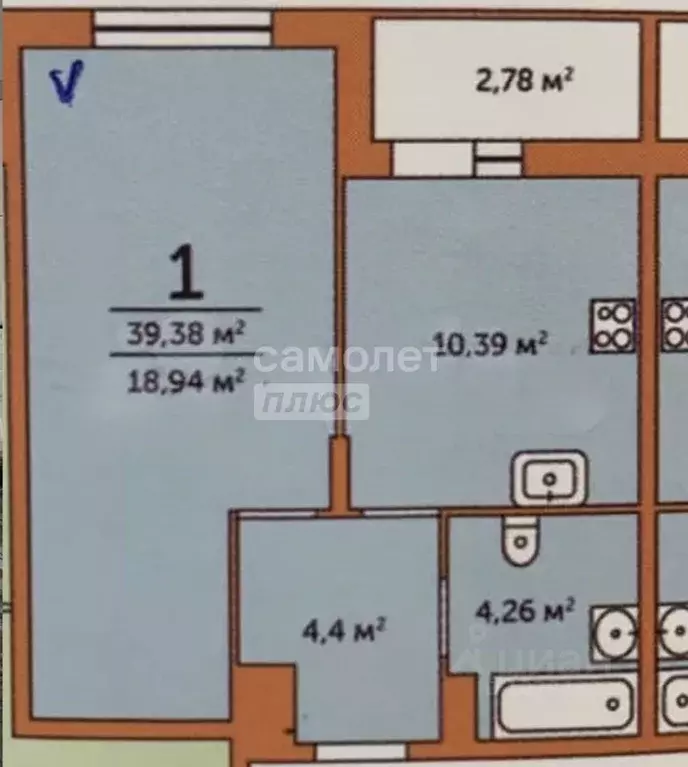 1-к кв. Тульская область, Тула городской округ, с. Осиновая Гора ул. ... - Фото 2