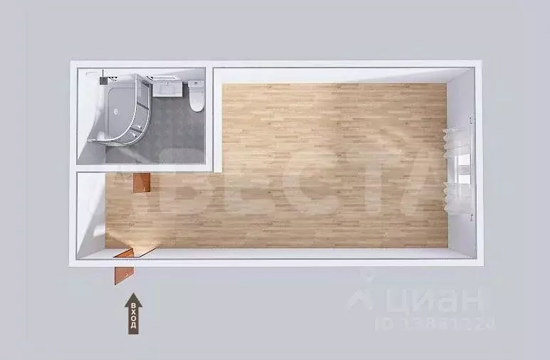 Комната Омская область, Омск ул. 3-я Молодежная, 62к1 (18.0 м) - Фото 2