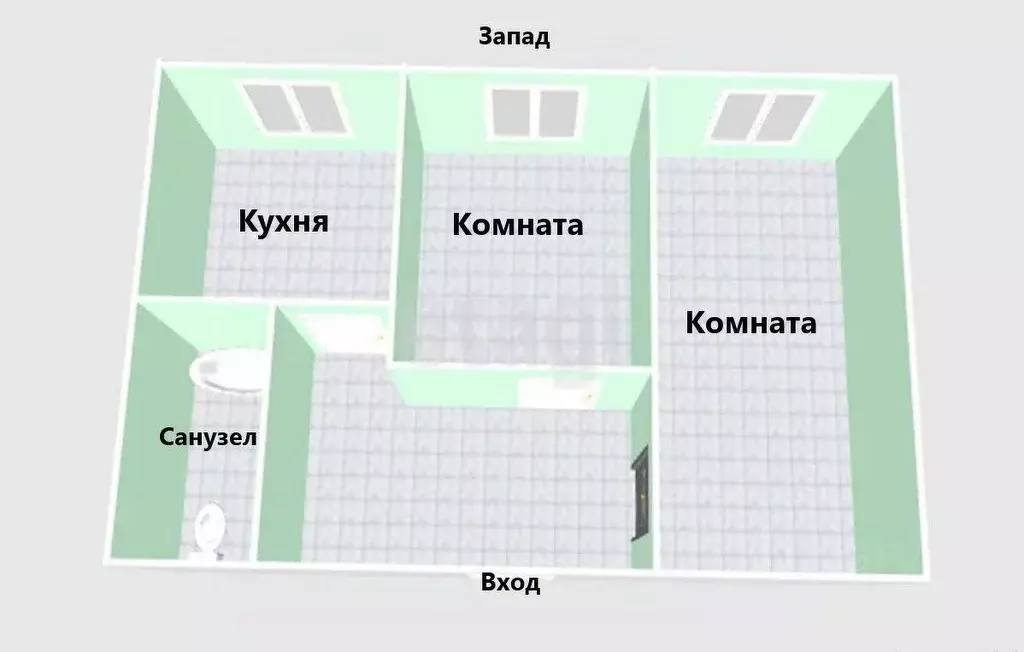 2-к кв. Сахалинская область, Южно-Сахалинск Амурская ул., 96 (43.0 м) - Фото 1