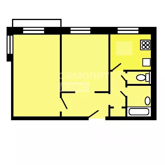 2-к кв. Москва 4-й Вятский пер., 24К1 (57.4 м) - Фото 2