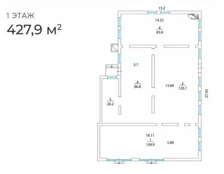 Торговая площадь в Москва Краснодарская ул., 57К2 (428 м) - Фото 1