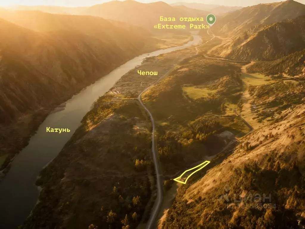 Участок в Алтай, Чемальский район Чемальский тракт, 10 км (400.0 сот.) - Фото 1