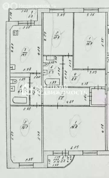 2-комнатная квартира: Казань, проспект Победы, 158 (72.7 м) - Фото 1