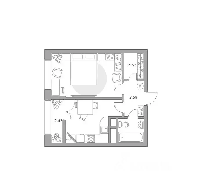 1-к кв. Московская область, Балашиха 39-й мкр, Пехра жилой комплекс, ... - Фото 1