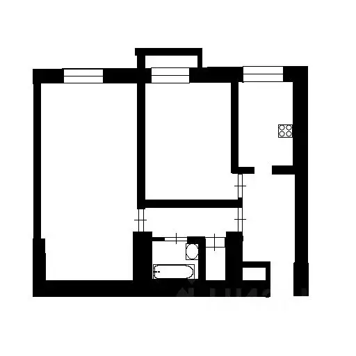 2-к кв. Самарская область, Самара просп. Кирова, 42 (57.0 м) - Фото 2