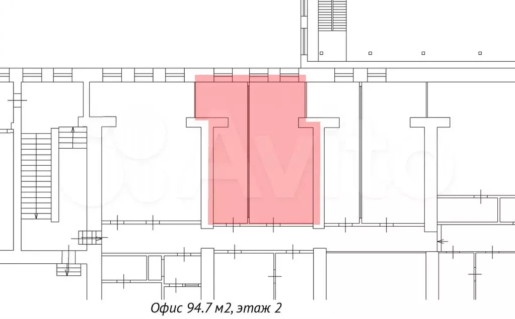 94.7 м2 под творческую мастерскую, 2 этаж, 3 окна, евроремонт - Фото 0