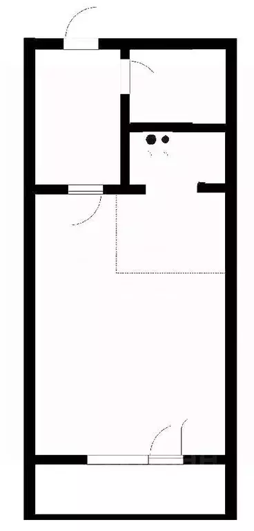 Студия Новосибирская область, Новосибирск ул. Плющихинская, 1 (38.3 м) - Фото 2