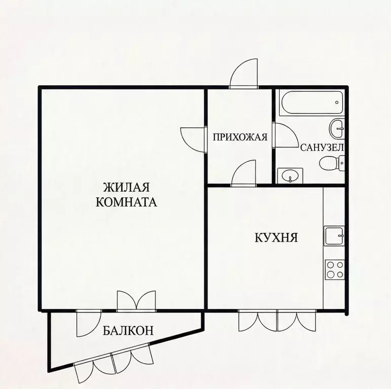 1-к кв. Башкортостан, Уфа Революционная ул., 96 (21.7 м) - Фото 2