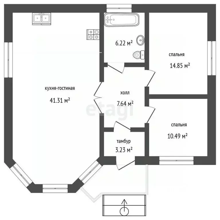 Дом в Ставропольский край, Ессентуки ул. Юбилейная (119 м) - Фото 2