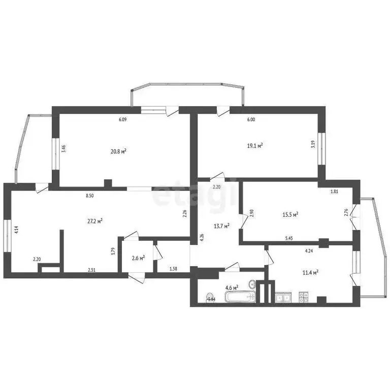 3-комнатная квартира: Феодосия, Крымская улица, 88 (115.1 м) - Фото 1
