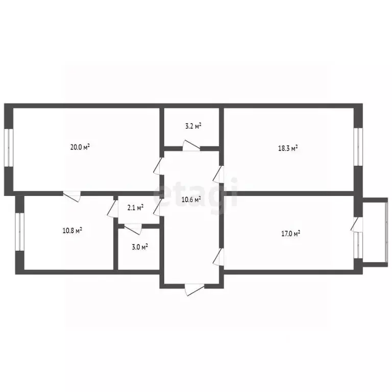 3-к кв. Кемеровская область, Кемерово ул. Тухачевского, 27 (85.0 м) - Фото 1