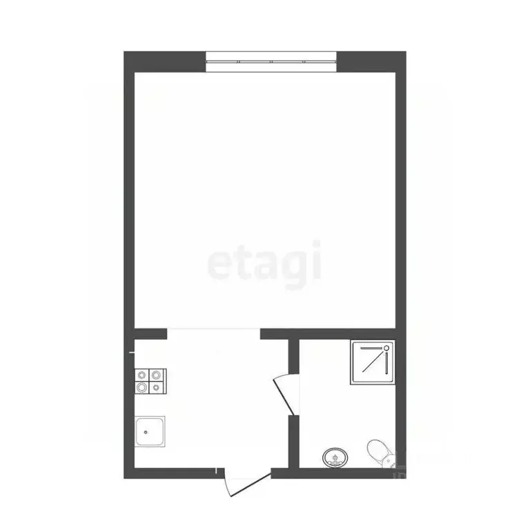 1-к кв. Смоленская область, Смоленск ул. Юрьева, 5 (20.0 м) - Фото 2