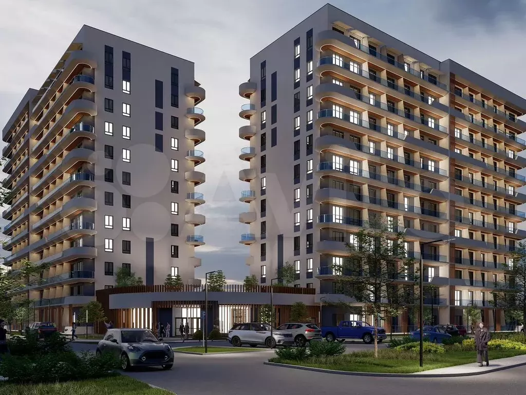 Апартаменты-студия, 30,9 м, 3/12 эт. - Фото 0