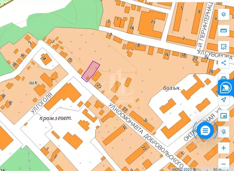 Участок в Калужская область, Калуга ул. Добровольского, 13 (13.0 сот.) - Фото 2