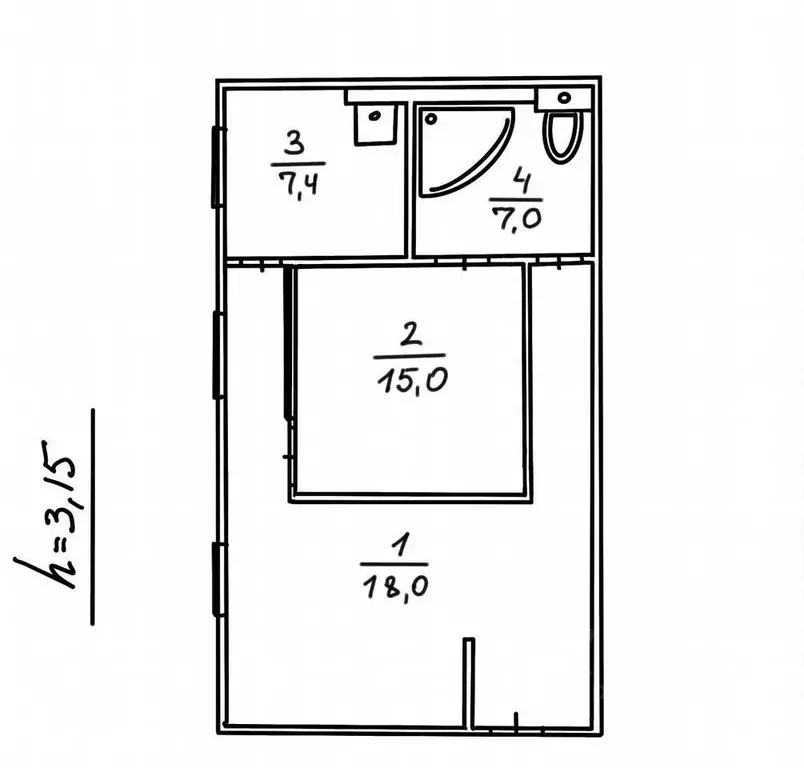 2-к кв. Санкт-Петербург Вознесенский просп., 55 (59.0 м) - Фото 2