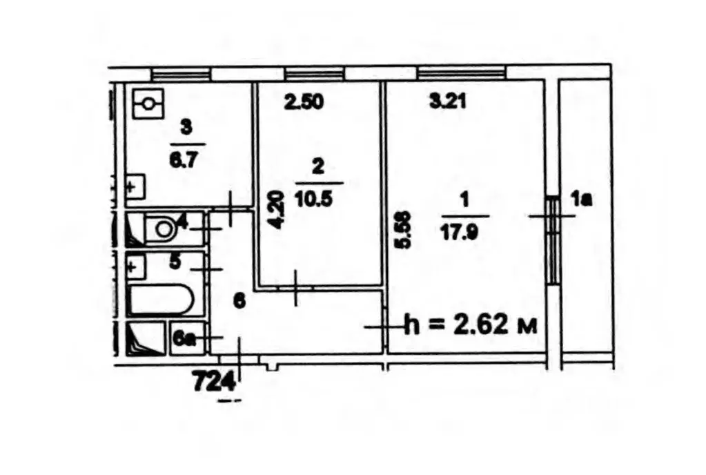2-к кв. Москва Сумская ул., 12К2 (48.0 м) - Фото 0