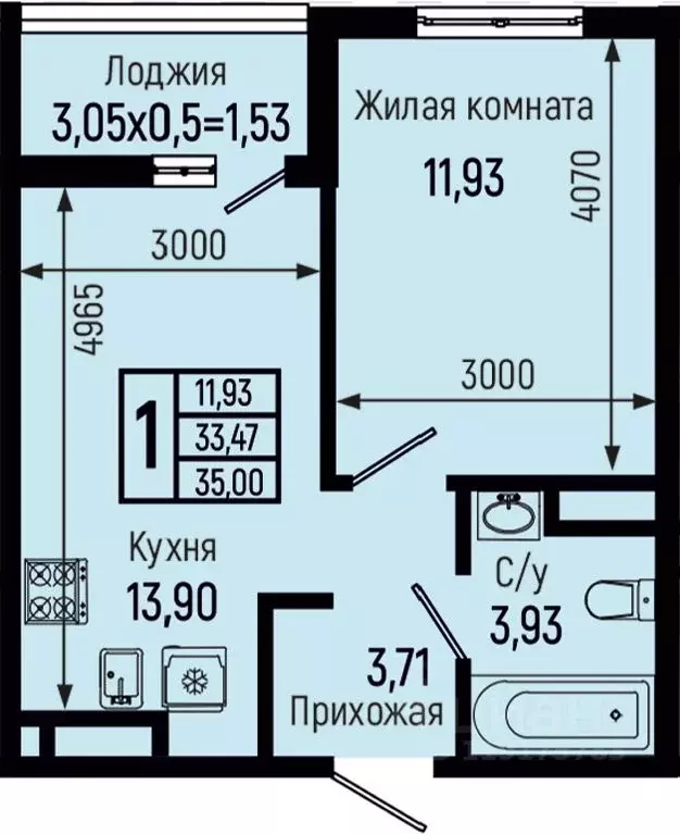 1-к кв. Краснодарский край, Туапсинский муниципальный округ, с. Небуг ... - Фото 0