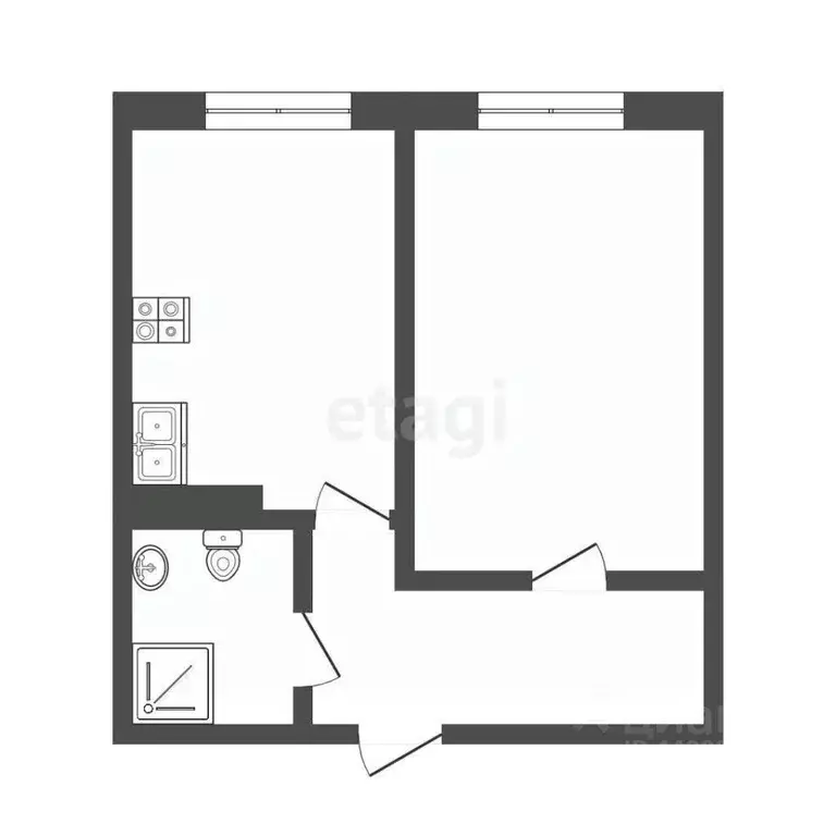1-к кв. Смоленская область, Смоленск ул. Гарабурды, 27 (38.0 м) - Фото 2