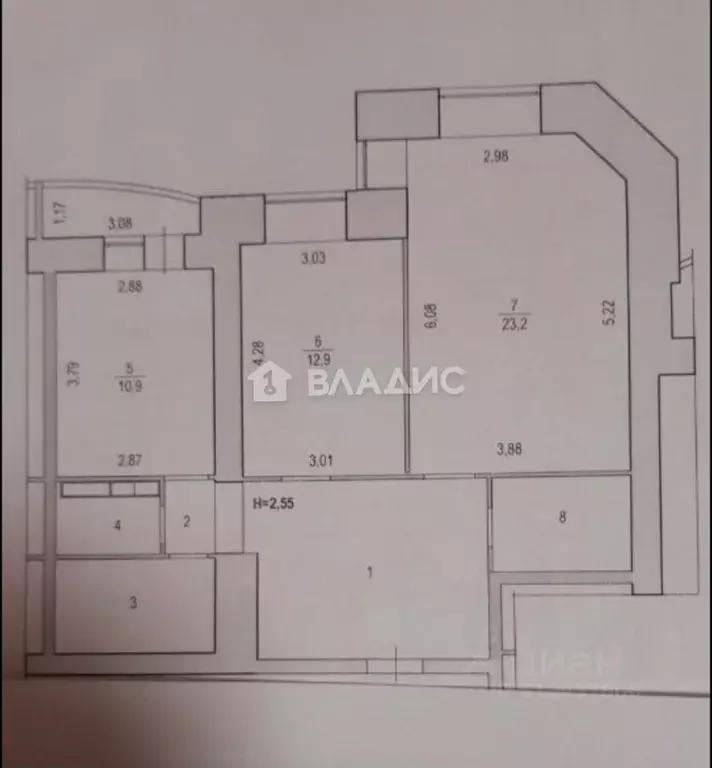2-к кв. Волгоградская область, Волгоград ул. Маршала Еременко, 42 ... - Фото 1