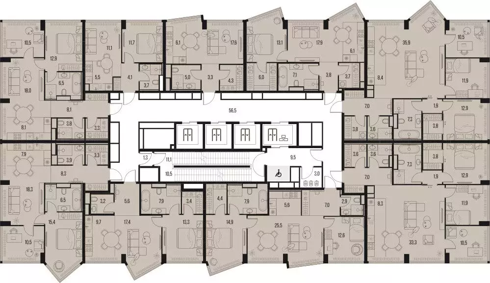 4-комнатная квартира: Москва, Летниковская улица, 11к1 (107 м) - Фото 1