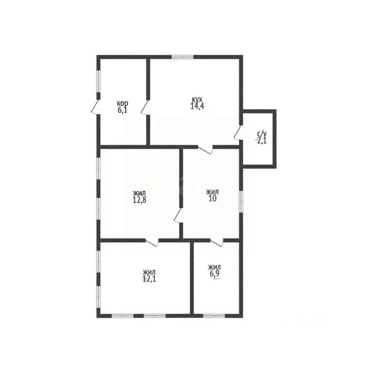 Дом в Адыгея, Майкопский район, Абадзехская ст-ца Октябрьская ул. (64 ... - Фото 2